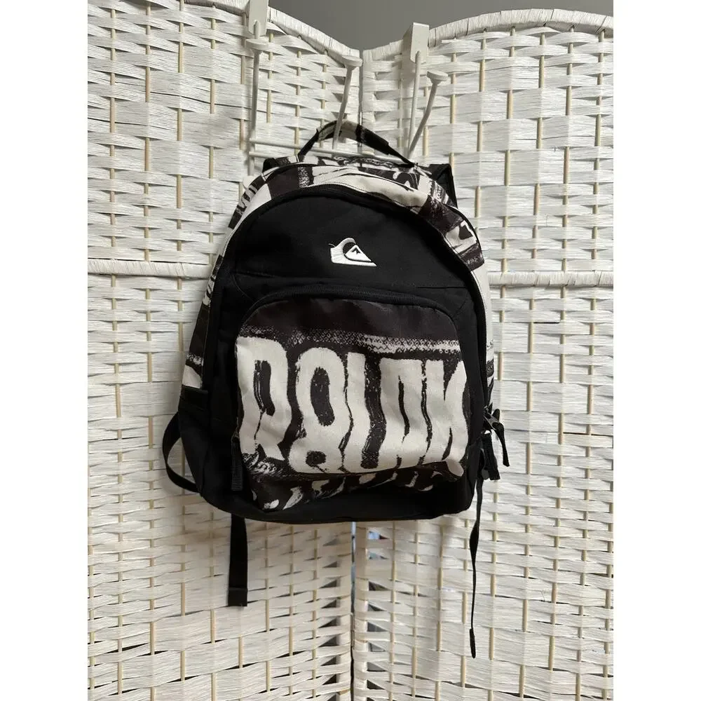 Quiksilver old‎ school Backpack Black/white.